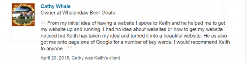 Web Design and SEO Yorkshire Testimonial