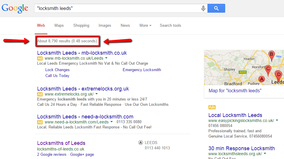 SEO Company Leeds Locksmith Search